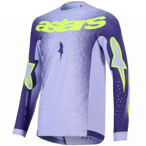 Alpinestars Supertech Scenz Motocross-Trikot lila-neongelb