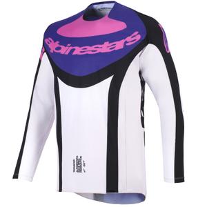 Alpinestars Techstar Knif Motocross-Trikot schwarz-hellgrau-lila