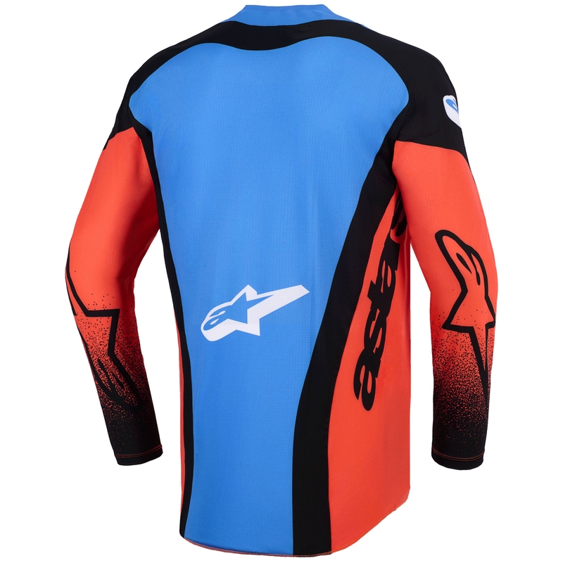 Alpinestars Techstar Knif Motocross Trikot orange-schwarz-blau