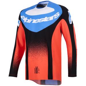 Alpinestars Techstar Knif Motocross Trikot orange-schwarz-blau