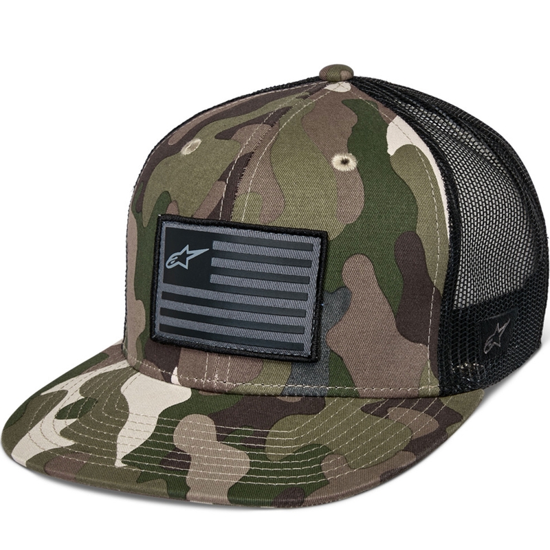 Alpinestars Flag Hat grün camo-schwarz