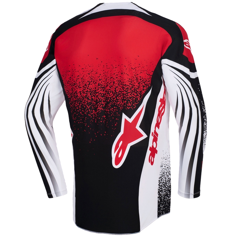 Alpinestars Techstar Nomur Motocross Trikot schwarz-weiß-rot