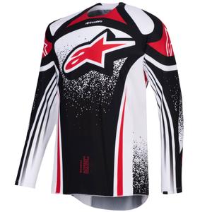Alpinestars Techstar Nomur Motocross Trikot schwarz-weiß-rot