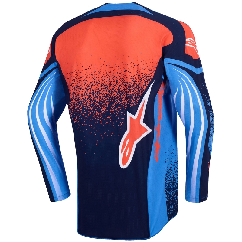 Alpinestars Techstar Nomur Motocross-Trikot dunkelblau-orange-blau