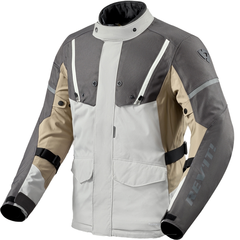 Revit Horizon 3 H2O Motorradjacke grau-sand