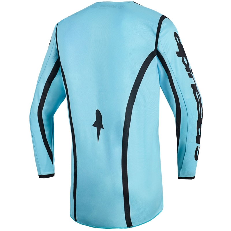 Motocross Jersey Alpinestars Stella Fluid Apex Türkis-Schwarz Damen