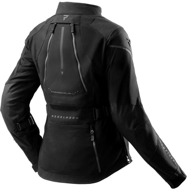 Damen Motorradjacke Rebelhorn Hardy 3.0 schwarz