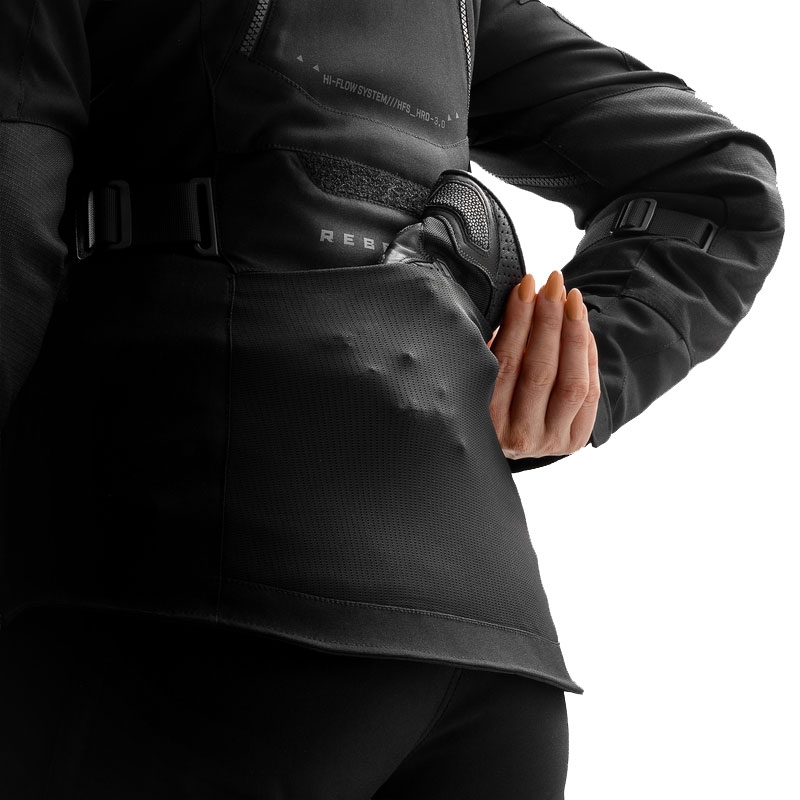 Damen Motorradjacke Rebelhorn Hardy 3.0 schwarz