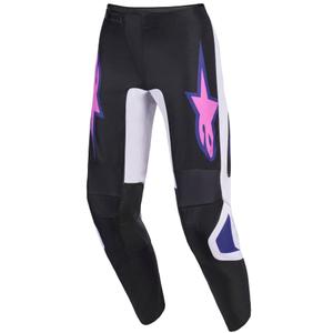 Alpinestars Fluid Grid Motocrosshose schwarz-hellgrau-lila