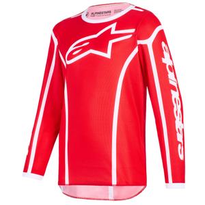 Alpinestars Fluid Apex Kinder Motocross Trikot rot-weiß
