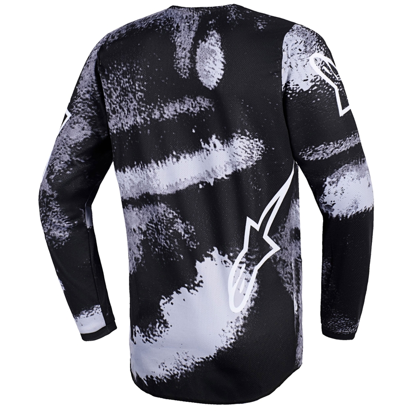 Alpinestars Fluid Lahnd Kinder Motocross Jersey - Grau-Camo