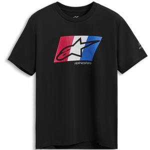 Alpinestars Global CSF T-Shirt schwarz-rot-weiß-blau