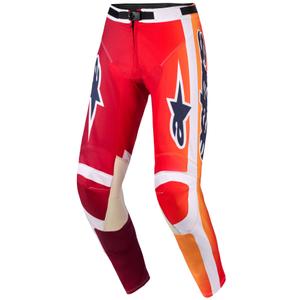 Alpinestars Racer Portl Motocrosshose rot-orange-hellgrau