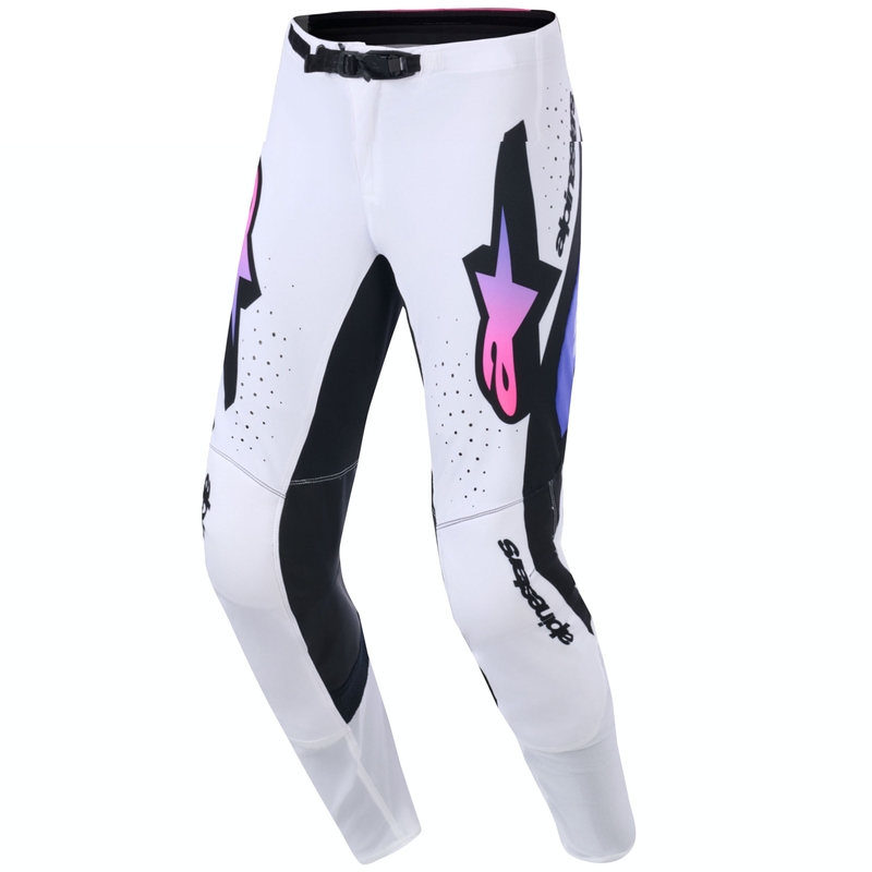 Alpinestars Supertech Pro Vista Motocrosshose weiß-lila-schwarz