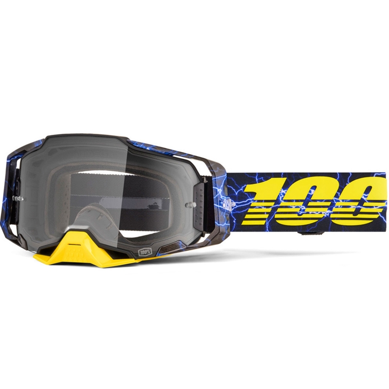 100 % Armega Fury Motocross-Brille mit klarem Plexiglas