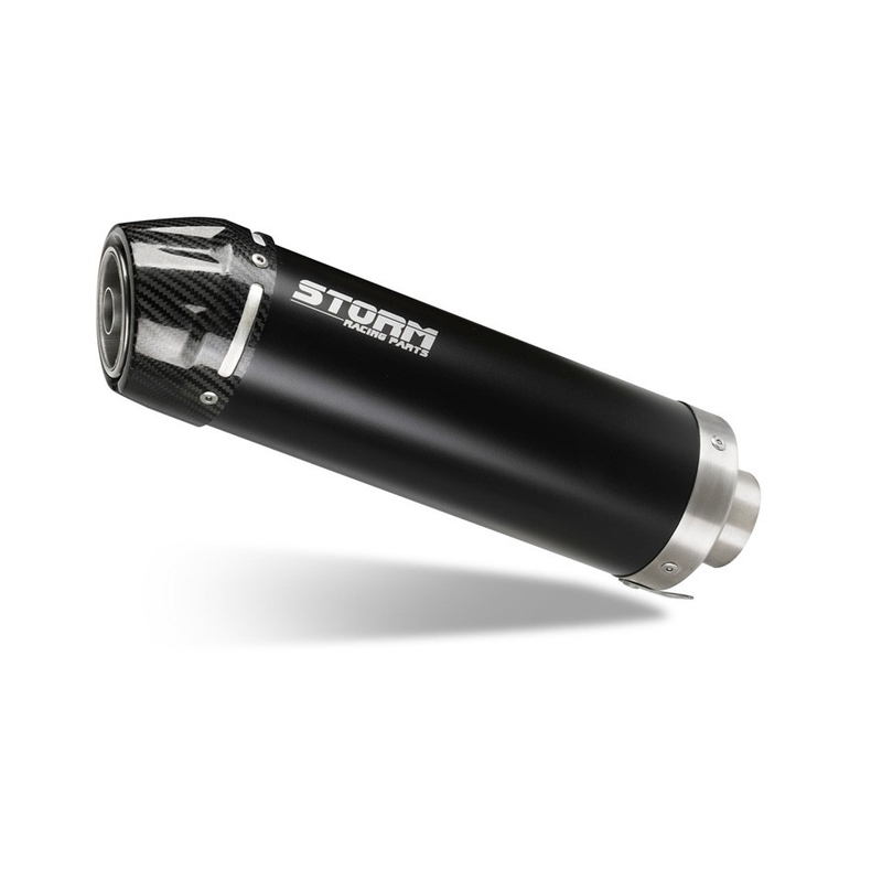 Auspuff komplett 1x1 STORM GP Black with carbon cap