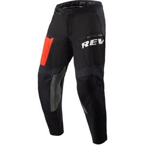 Revit Lejano kurze Motorradhose schwarz-rot