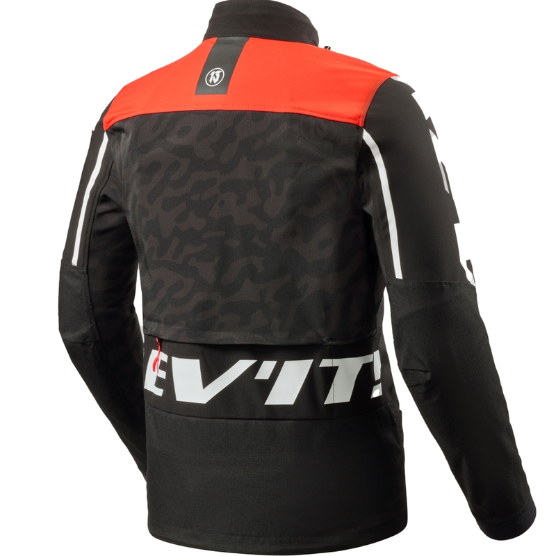Motorradjacke Revit Africa schwarz-rot