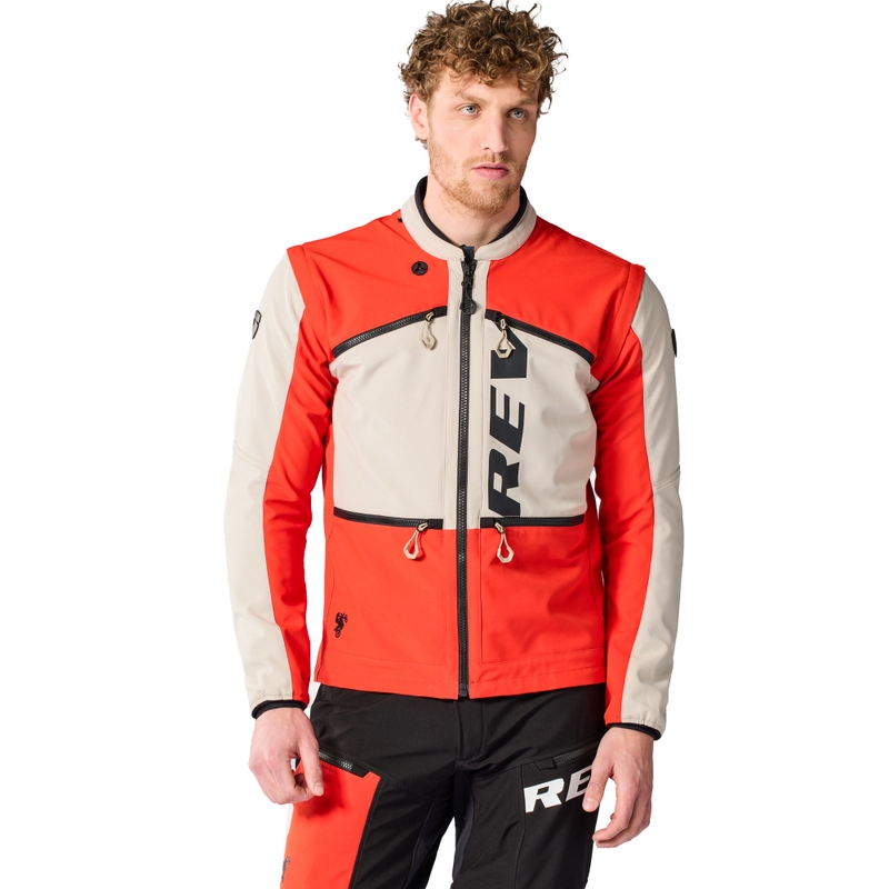 Motorradjacke Revit Morocco Sand-Rot