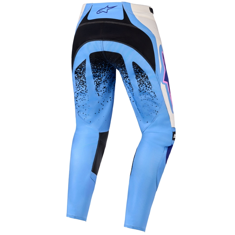 Alpinestars Stella Techstar Nomur Damen Motocrosshose hellblau-weiß offwhite-schwarz-pink