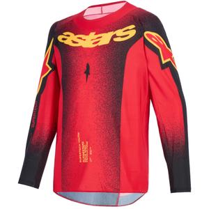 Alpinestars Supertech Scenz Kinder Motocross Trikot rot-schwarz-gelb