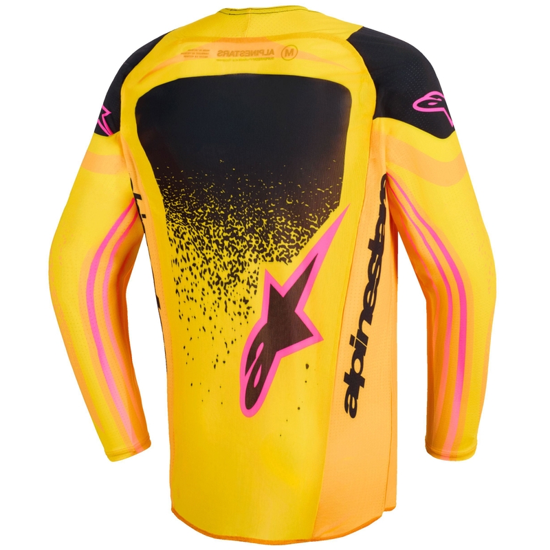 Motocross Jersey Alpinestars Techstar Nomur Kinder Orange-Gelb-Pink
