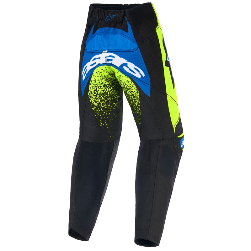 Crosshose Alpinestars Racer Nomur Dunkelblau-Neongelb-Schwarz Kinder