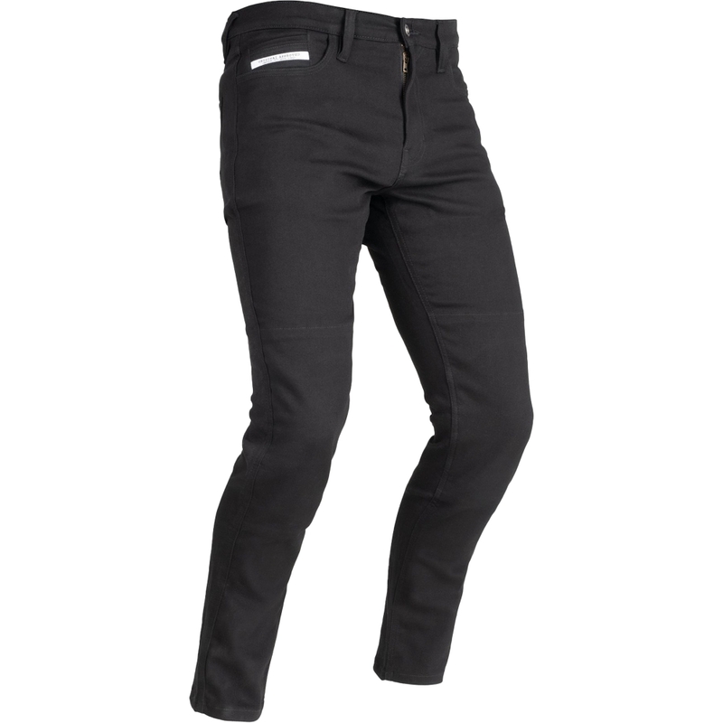 OXFORD ORIGINAL APPROVED SUPER STRETCH JEANS AA SLIM FIT verkürzte Motorradjeans schwarz