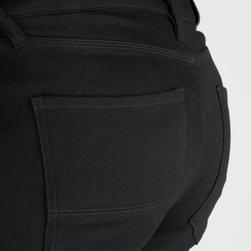 OXFORD ORIGINAL APPROVED SUPER STRETCH JEANS AA SLIM FIT verkürzte Motorradjeans schwarz