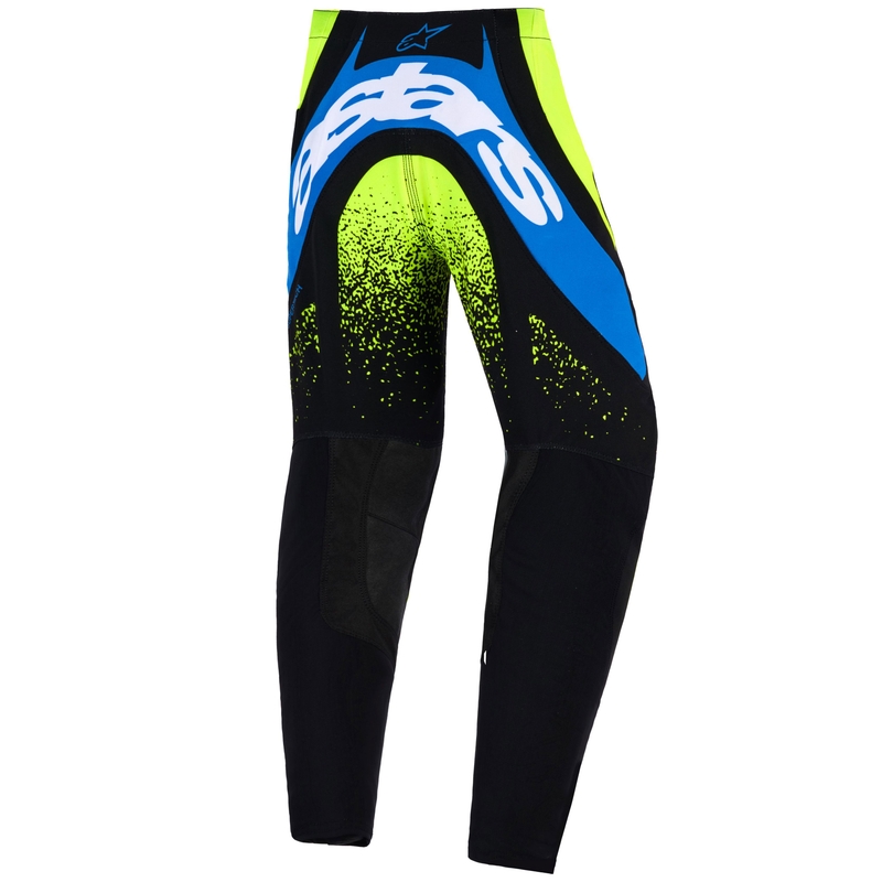Crosshose Alpinestars Techstar Nomur Kinder Dunkelblau-Neongelb-Blau