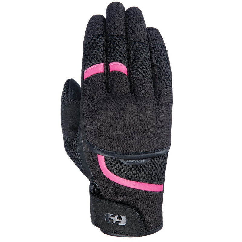 Damen Motorradhandschuhe Oxford Brisbane schwarz-pink