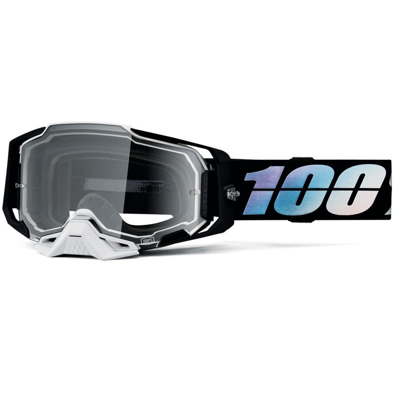 Motocrossbrille 100% ARMEGA Krisp mit klarem Plexiglas