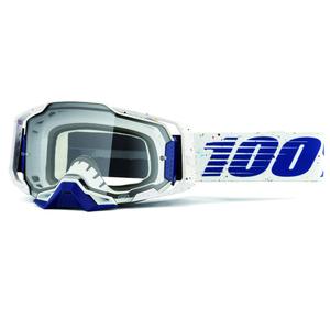100% ARMEGA Solis Motocross-Brille mit klarem Plexiglas
