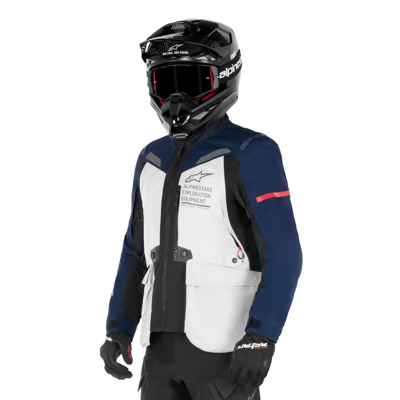 Jacke Alpinestars ST-7 Gore-Tex Hellgrau-Blau-Schwarz
