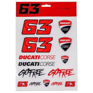 Francesco Bagnaia-Aufkleberset