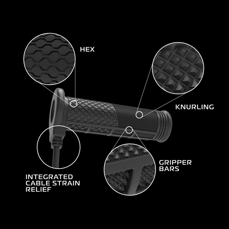 Oxford Hotgrips PRO Adventure Heizgriffe mit integrierten Bedienelementen im Griff