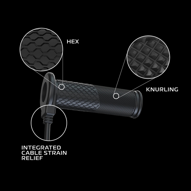 Oxford Hotgrips PRO Touring Heizgriffe mit integrierter Steuerung im Griff