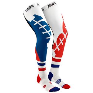 Kniestrümpfe 100% - USA REV weiß-blau-rot