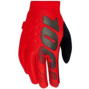 Motocross-Handschuhe 100% - USA BRISKER rot