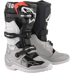 Alpinestars TECH 7 S Kinder Motocrossstiefel schwarz-silber-weiß-gold