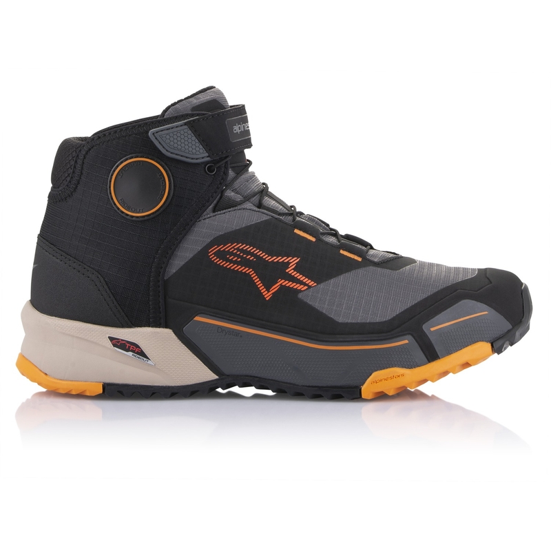 Alpinestars CR-X Drystar Motorradstiefel schwarz-braun-orange