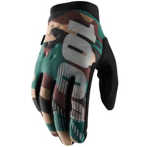 Motocross-Handschuhe 100% - USA BRISKER camo-schwarz