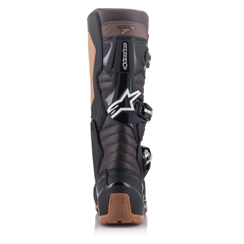 Motorradstiefel Alpinestars Tech 7 Enduro Schwarz-Dunkelbraun