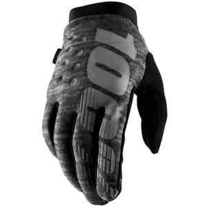 Motocross-Handschuhe 100% - USA BRISKER grau