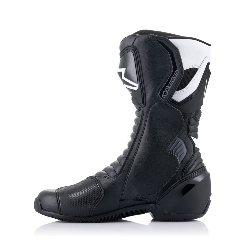 Alpinestars S-MX 6 Motorradstiefel schwarz-weiß-grau-rot