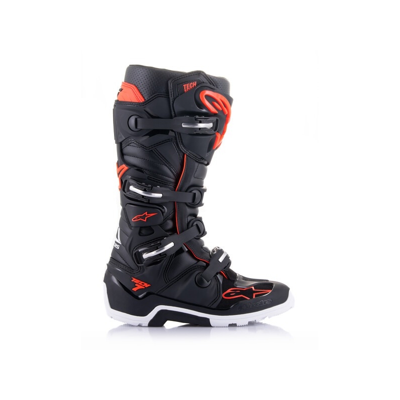 Motorradstiefel Motorradstiefel Alpinestars Tech 7 Enduro schwarz-rot fluo-weißTech 7 Enduro schwarz-rot fluo-weiß