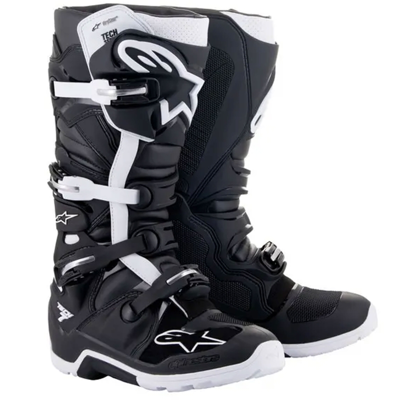 Motorradstiefel Alpinestars Tech 7 Enduro Drystar Schwarz-Weiß
