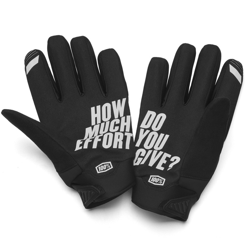 Motocross-Handschuhe 100% - USA BRISKER schwarz