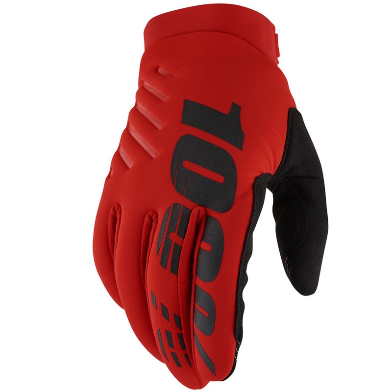 Motocross-Handschuhe 100% - USA BRISKER rot II