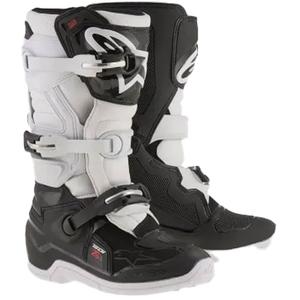 Alpinestars Tech 7 S Kinder Motorradstiefel schwarz-weiß
